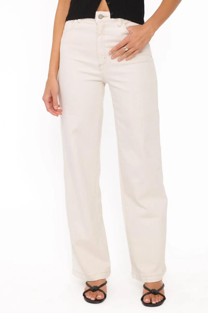 Abrand 94 Wide Leg Jeans – Vanilla