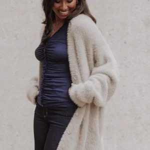 Saoirse Oversized Cardigan - Camel