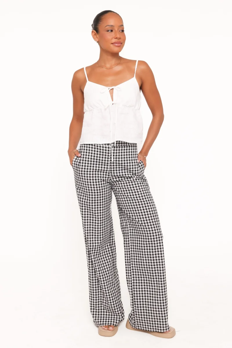 Abbott Pants – Black Gingham