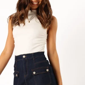 Avery Cargo Mini Skirt - Blue Wash