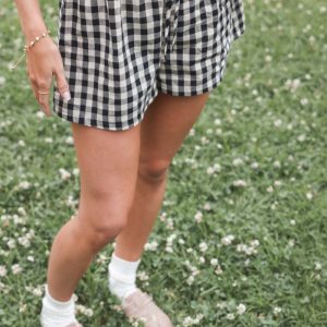 Rory Shorts - Black Gingham