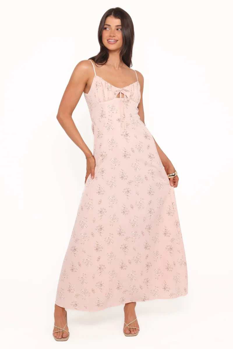 Alouette Maxi Dress – Pink Floral