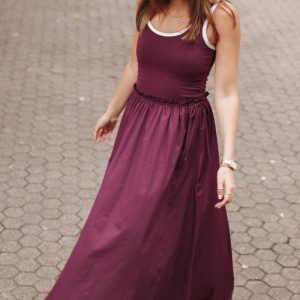 Finesse Maxi Dress - Burgundy