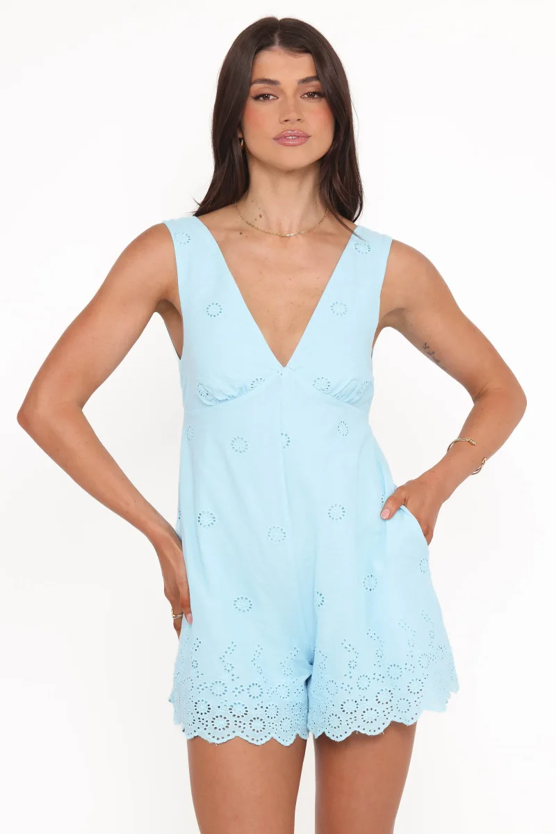 Cleo Playsuit – Aqua