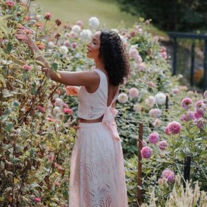 Isabelle Maxi Skirt Set - Pink